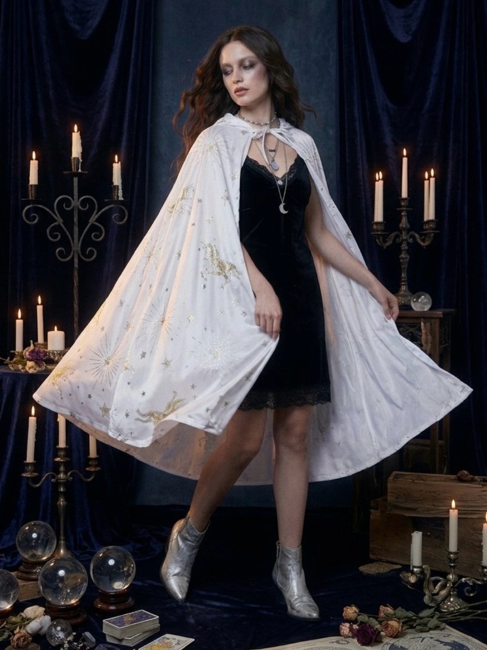 NWT Hyde & Eek Celestial Star Cape Whimsigoth One Sz